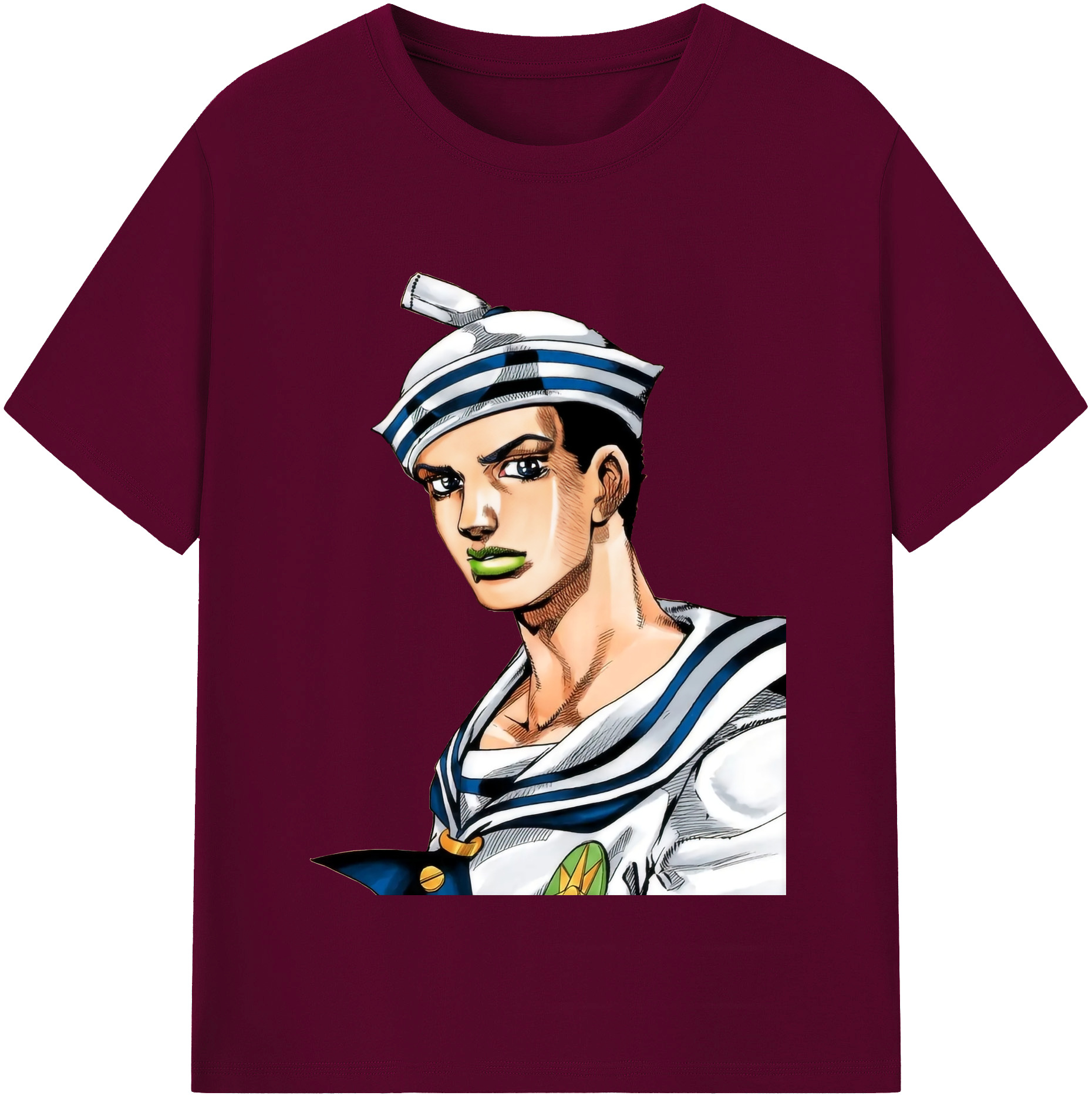 （画像用） ジョジョの奇妙な冒険 東方定助 JoJo's Bizarre Adventure Higashikata Josuke レディースカジュアルプリントTシャツ（綿100％）